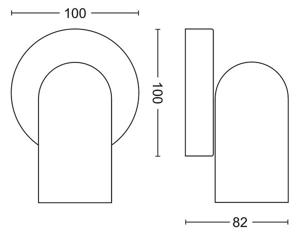 50581/31/PN Pongee bodové svítidlo 1x GU10 5,5W bez zdroje IP20, bílé
