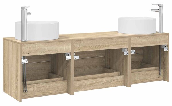Sada koupelnového nábytku 3 ks Dub sonoma 161,5 x 44,5 x 80 cm 3405941