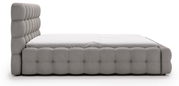 Jednolůžková postel 120x200 MAFALDA - světle šedá