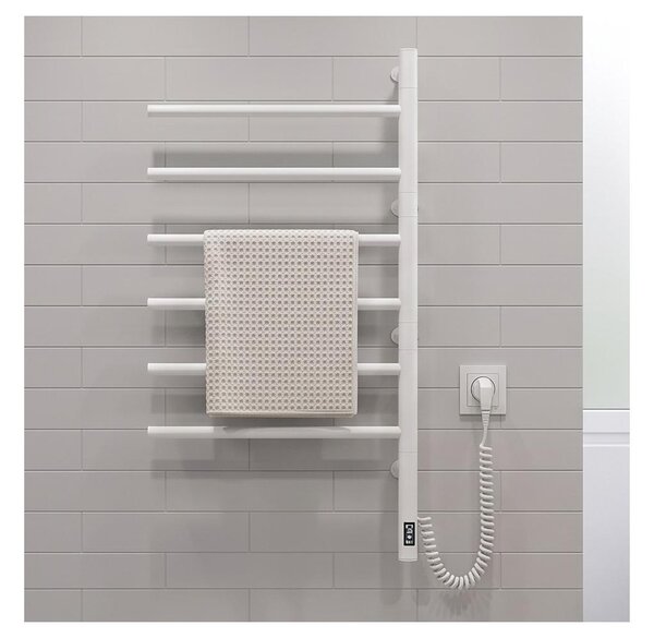 Vertaduro - El. otočný sušák na ručníky s term. ARA 105W/230V 80x49 cm IP44 bílá