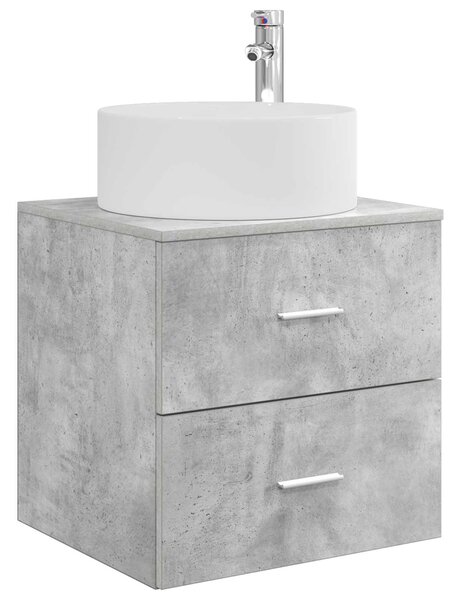 Sada koupelnového nábytku 3 ks Betonově šedá 129 x 44,5 x 80 cm 3405950