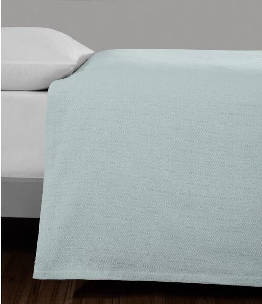 Bavlněný přehoz v mentolové barvě na dvoulůžko 200x230 cm Serenity – Mijolnir