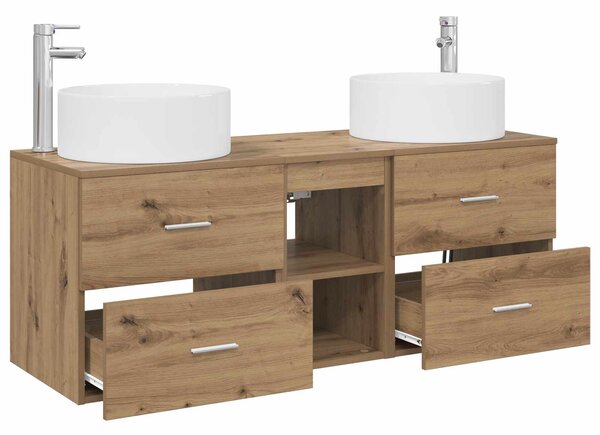 Sada koupelnového nábytku 3 ks Dub artisan 3405954