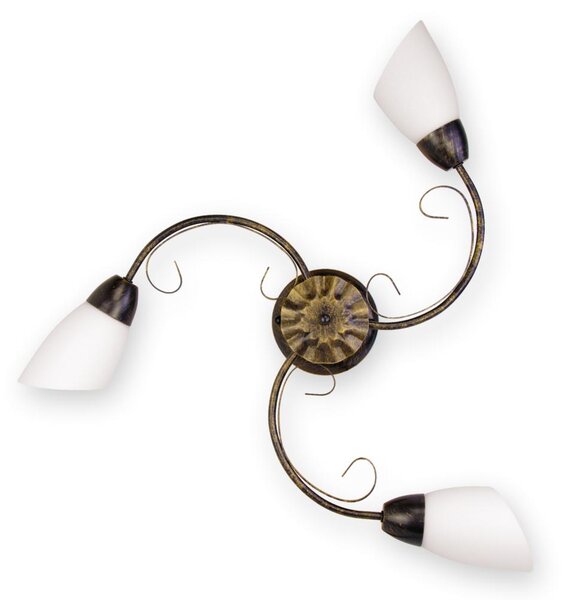BRILAGI - Stropní svítidlo VINE 3xE27/40W/230V pr. 75 cm patina/mosaz