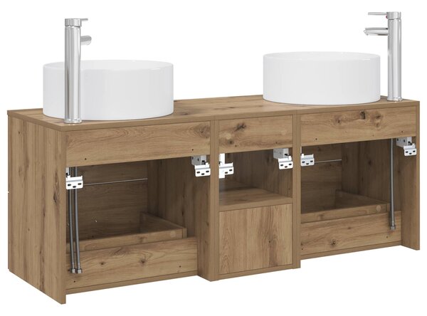Sada koupelnového nábytku 3 ks Dub artisan 3405954