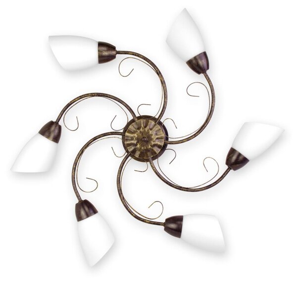 BRILAGI - Stropní svítidlo VINE 6xE27/40W/230V pr. 75 cm patina/mosaz