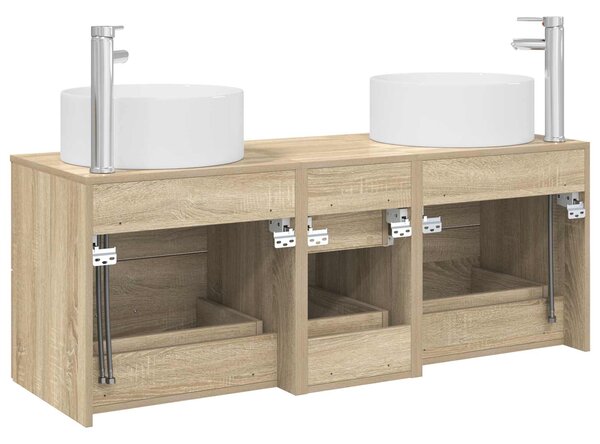 Sada koupelnového nábytku 3 ks Dub sonoma 49,5 x 44,5 x 65,5 cm 3405957