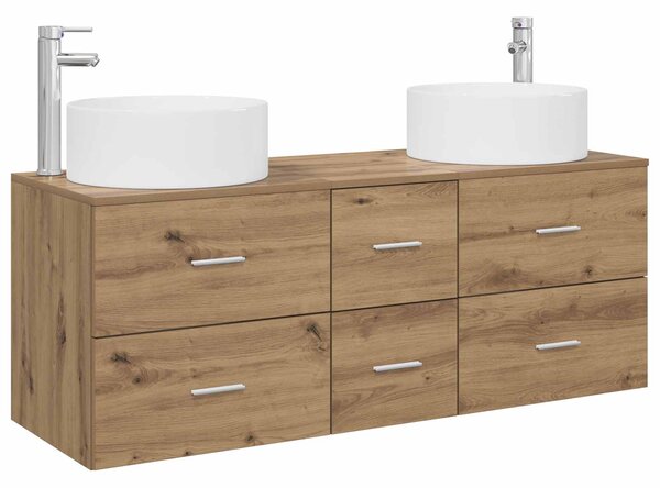 Sada koupelnového nábytku 3 ks Dub artisan 3405962