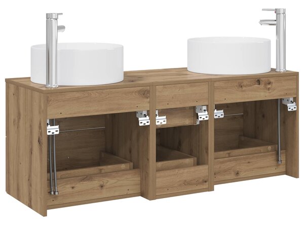Sada koupelnového nábytku 3 ks Dub artisan 3405962