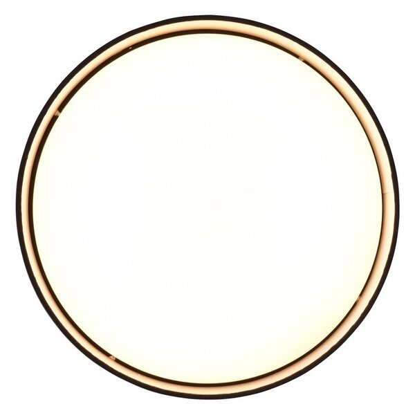 Černé LED stropní svítidlo ø 30 cm Locarno – Reality