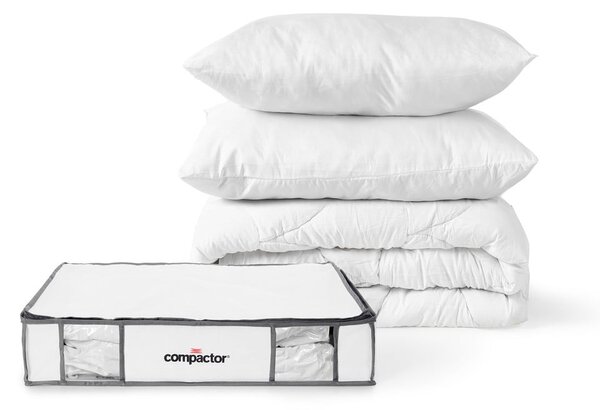 Vakuové vyztužené látkové úložné boxy na oblečení v sadě 3 ks 45x65x15,5 cm Life – Compactor