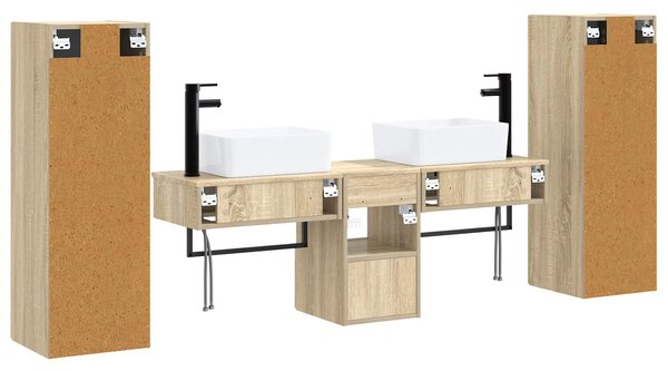 Sada koupelnového nábytku 5 ks Dub sonoma 33 x 34,5 x 100 cm 3405975