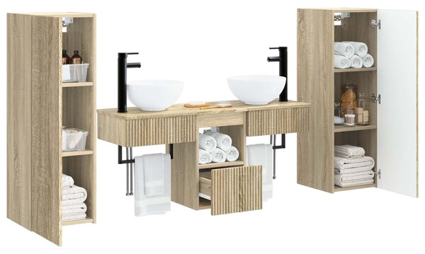 Sada koupelnového nábytku 5 ks Dub sonoma 33 x 34,5 x 100 cm 3405965