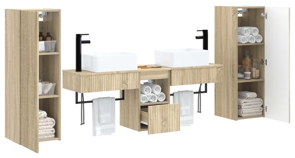 Sada koupelnového nábytku 5 ks Dub sonoma 33 x 34,5 x 100 cm 3405975