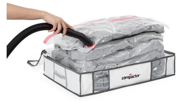 Vakuové vyztužené látkové úložné boxy na oblečení v sadě 3 ks 45x65x15,5 cm Life – Compactor