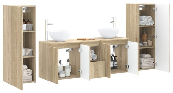 Sada koupelnového nábytku 5 ks Dub sonoma 33 x 34,5 x 100 cm 3405985