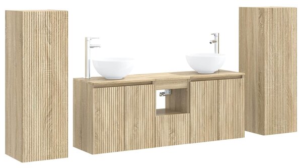 Sada koupelnového nábytku 5 ks Dub sonoma 33 x 34,5 x 100 cm 3405985