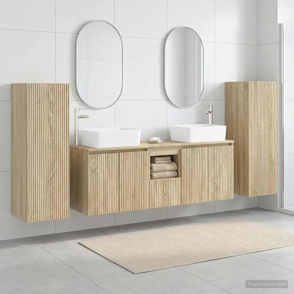 Sada koupelnového nábytku 5 ks Dub sonoma 33 x 34,5 x 100 cm 3405995