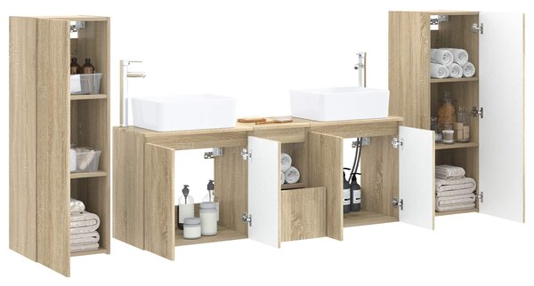 Sada koupelnového nábytku 5 ks Dub sonoma 33 x 34,5 x 100 cm 3405995
