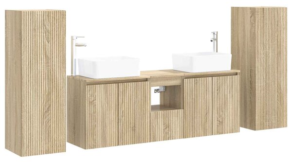 Sada koupelnového nábytku 5 ks Dub sonoma 33 x 34,5 x 100 cm 3405995
