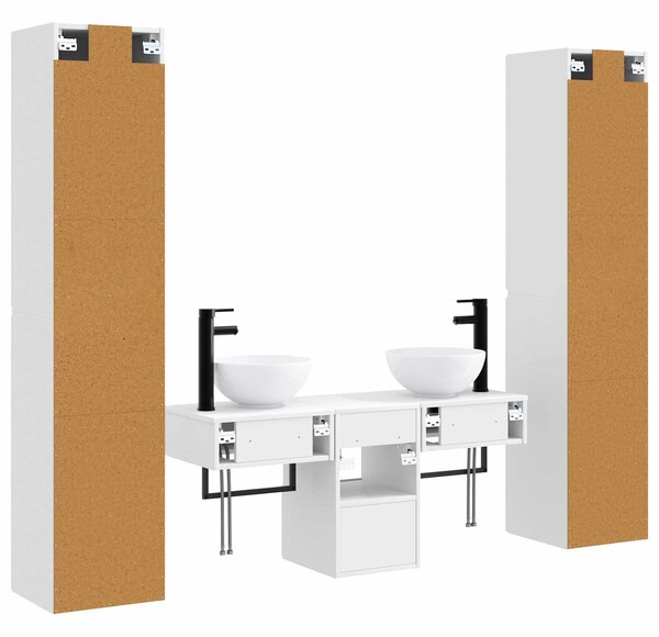 Sada koupelnového nábytku 5 ks Bílá 33 x 34,5 x 160 cm 3406003