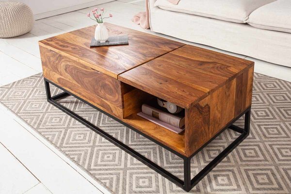 Designový konferenční stolek Timber Function 110 cm sheesham