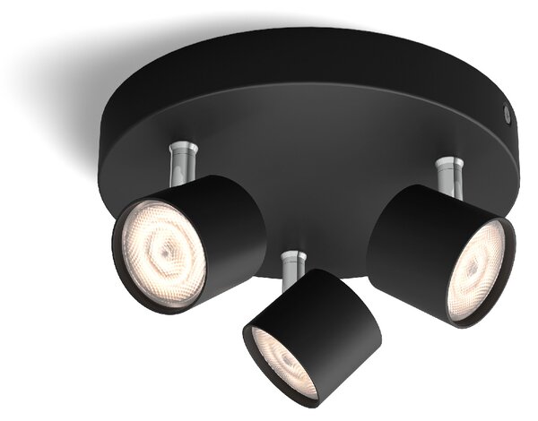 Star bodové LED svítidlo 3x 4,5W 1500lm 2700K IP20 stmívatelné, černé