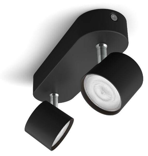 Star bodové LED svítidlo 2x4,5W 1000lm 2700K IP20 stmívatelné, černé
