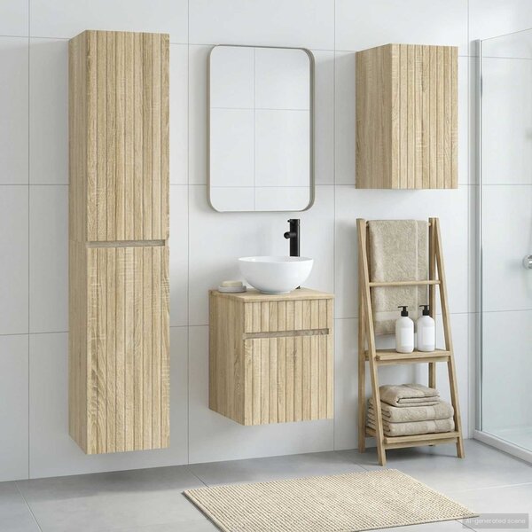 Sada koupelnového nábytku 3 ks Dub sonoma 33 x 34,5 x 160 cm 3406085