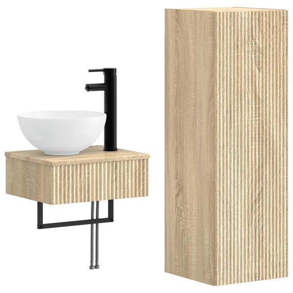 Sada koupelnového nábytku 2 ks Dub sonoma 33 x 34,5 x 100 cm 3406095