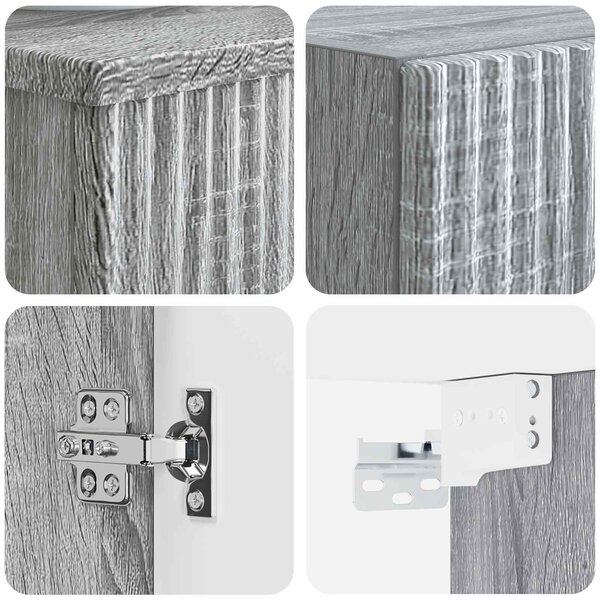 Sada koupelnového nábytku 2 ks Šedý Sonoma 33 x 34,5 x 100 cm 3406129