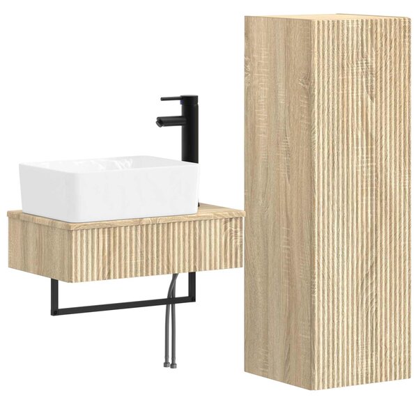 Sada koupelnového nábytku 2 ks Dub sonoma 33 x 34,5 x 100 cm 3406105