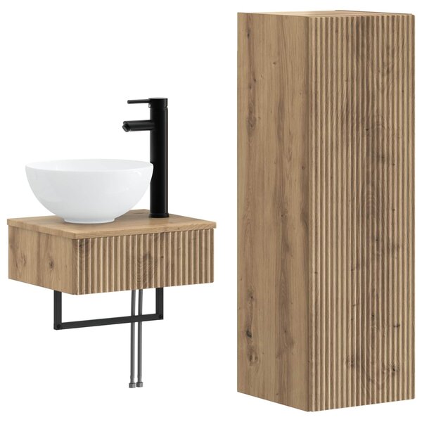 Sada koupelnového nábytku 2 ks Dub artisan 33 x 34,5 x 100 cm 3406102
