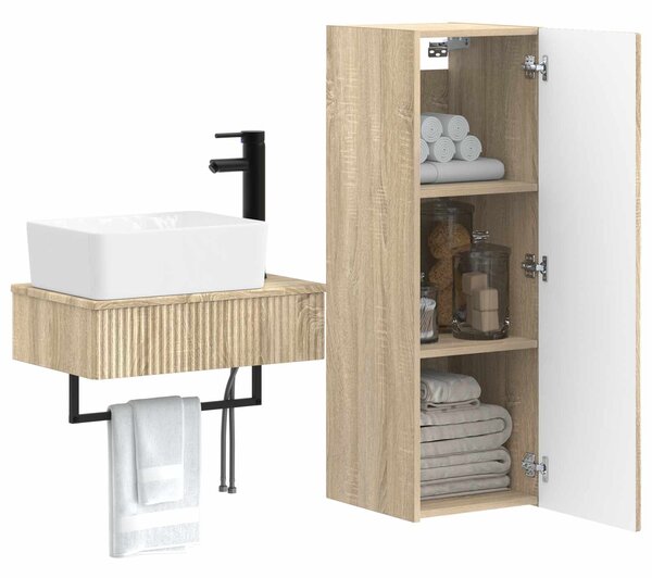 Sada koupelnového nábytku 2 ks Dub sonoma 33 x 34,5 x 100 cm 3406105
