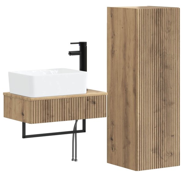 Sada koupelnového nábytku 2 ks Dub artisan 33 x 34,5 x 100 cm 3406112