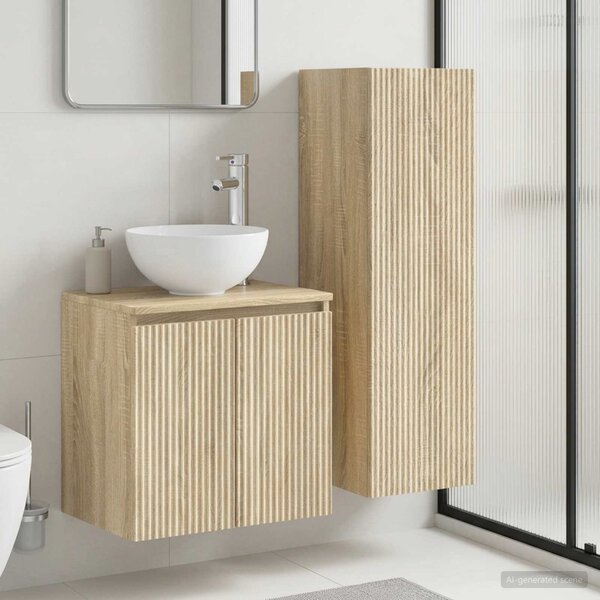 Sada koupelnového nábytku 2 ks Dub sonoma 33 x 34,5 x 100 cm 3406115
