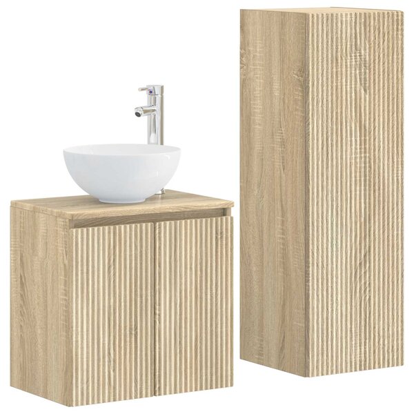 Sada koupelnového nábytku 2 ks Dub sonoma 33 x 34,5 x 100 cm 3406115