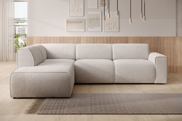 Designová sedací souprava OSKARA L - béžová, levý roh