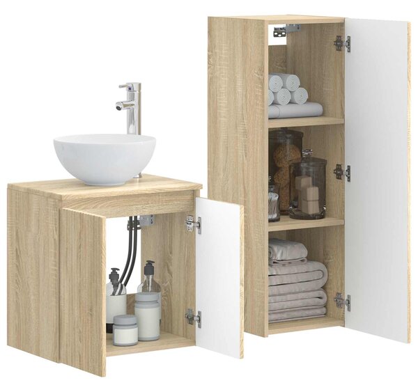 Sada koupelnového nábytku 2 ks Dub sonoma 33 x 34,5 x 100 cm 3406115