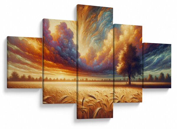 Obraz - Strom v poli (125x70 cm)