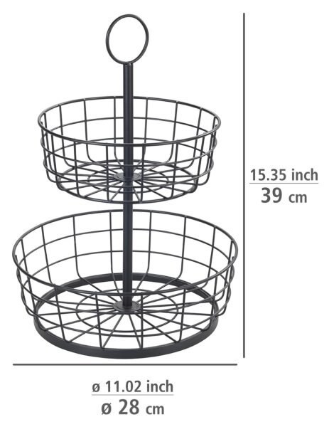 WENKO 88740800 - Košík LOFT 28x39 cm černá