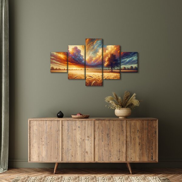 Obraz - Strom v poli (125x70 cm)