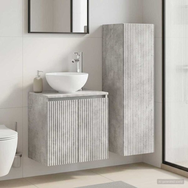 Sada koupelnového nábytku 2 ks Betonově šedá 33 x 34,5 x 100 cm 3406116