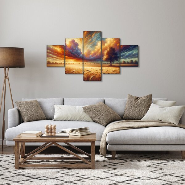 Obraz - Strom v poli (125x70 cm)