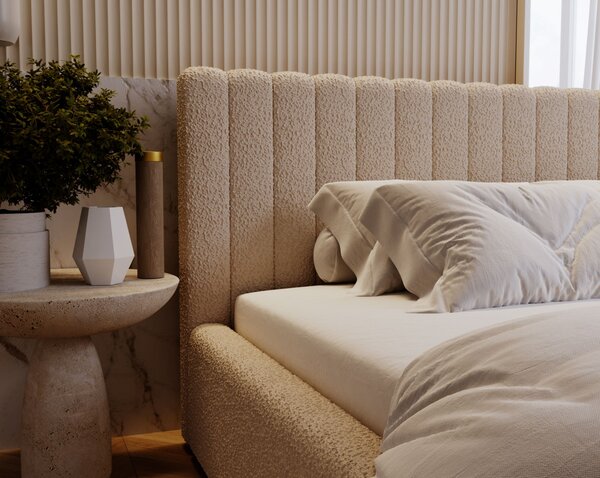 Elegantní manželská postel 200x200 TEREZIE 2 - béžová