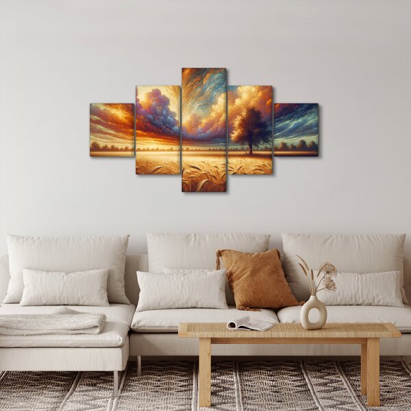 Obraz - Strom v poli (125x70 cm)