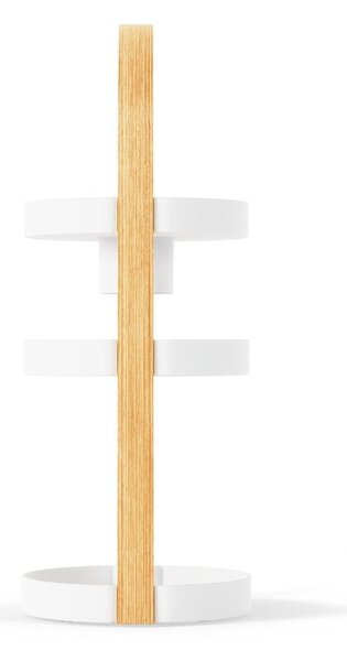 Dřevěný koupelnový organizér v bílo-přírodní barvě Bellwood – Umbra