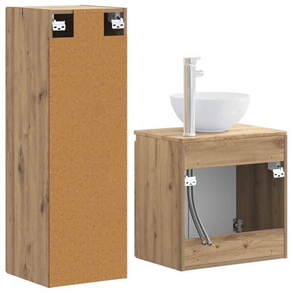 Sada koupelnového nábytku 2 ks Dub artisan 33 x 34,5 x 100 cm 3406122