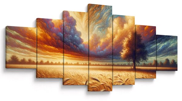Obraz - Strom v poli (210x100 cm)
