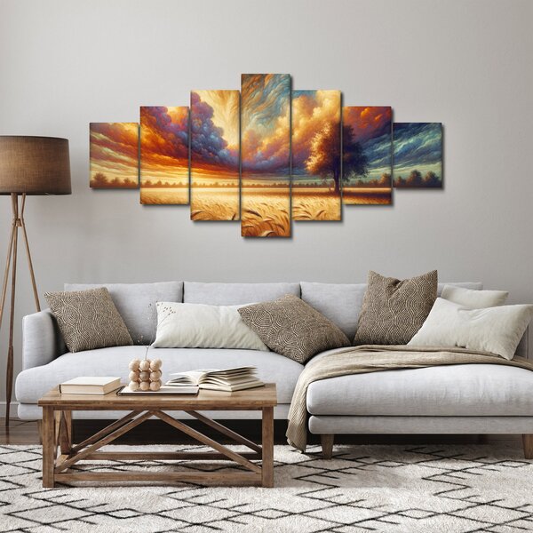 Obraz - Strom v poli (210x100 cm)
